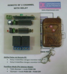 Remote RF 2 Ch (Tx + Rx) With Relay
