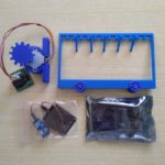 Miniatur Jemuran Berpenggerak Stepper komplit Arduino dan Raindrop