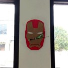 Jam Dinding Iron Man Mesin Quartz Jarum Gerak Lembut